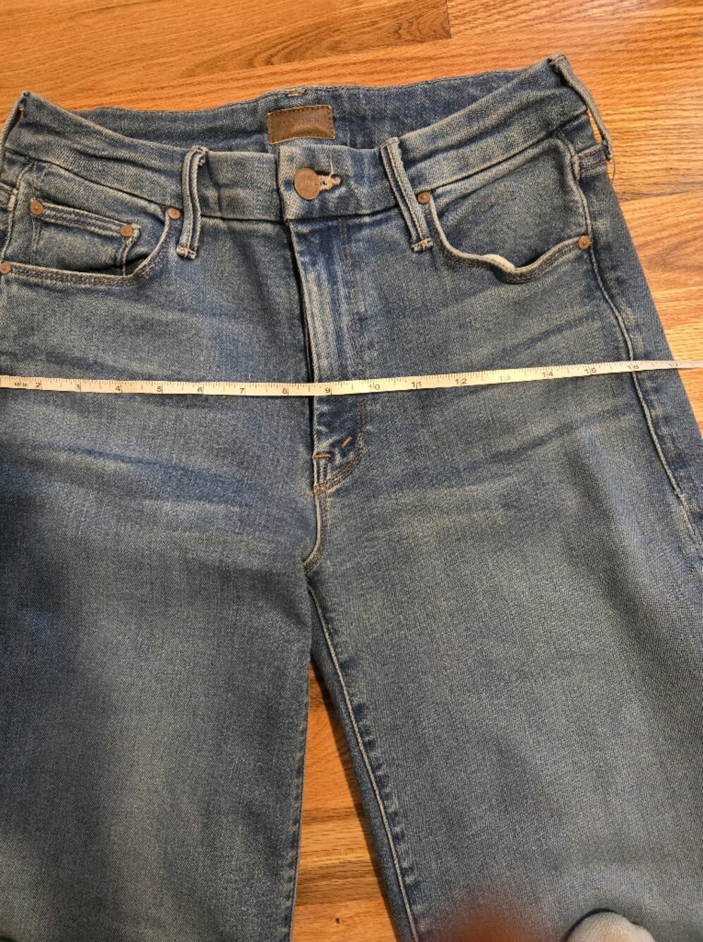 Classic High-Rise Wide Leg Blue Jeans - Picture 7 of 7